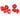 7-Set Cube Opaque Red with Black