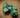 Opaque Dusty Green/copper Polyhedral 7-Dice Set